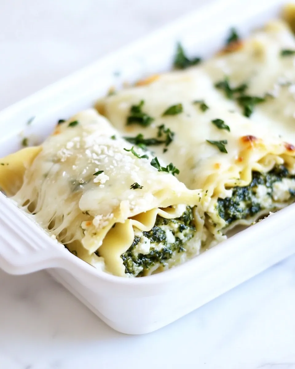 Best Pesto Lasagna Roll Ups shot