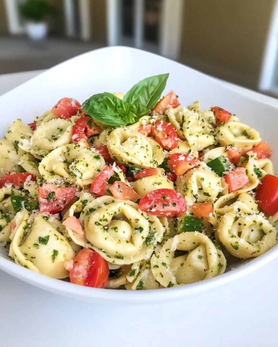 Easy Pesto Tortellini Salad photo