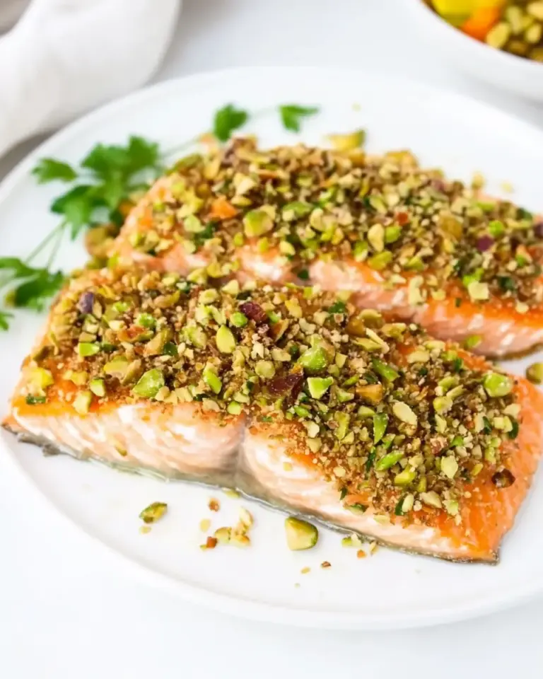 Homemade Pistachio Crusted Salmon photo