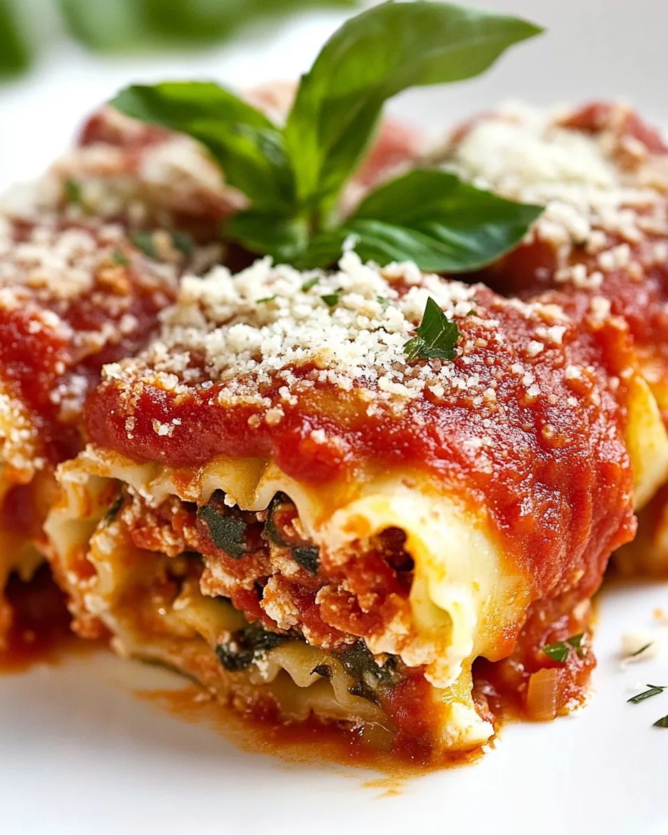 Delicious Pizza Lasagna Rolls shot
