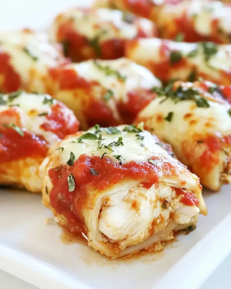 Homemade Pizza Stuffed Chicken Roll-Ups recipe photo
