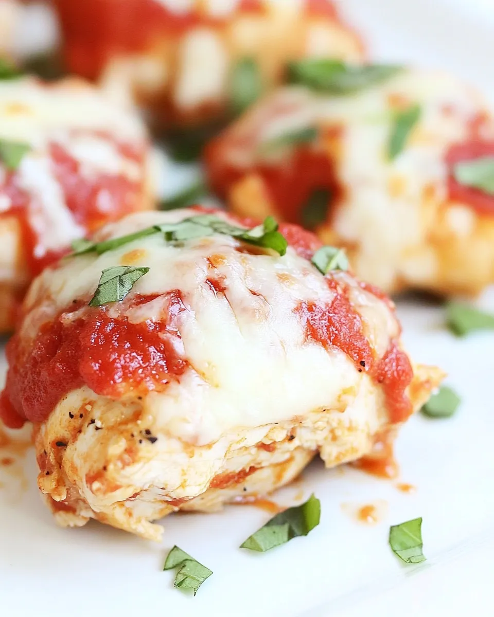 Easy Pizza Stuffed Chicken Roll-Ups food shot