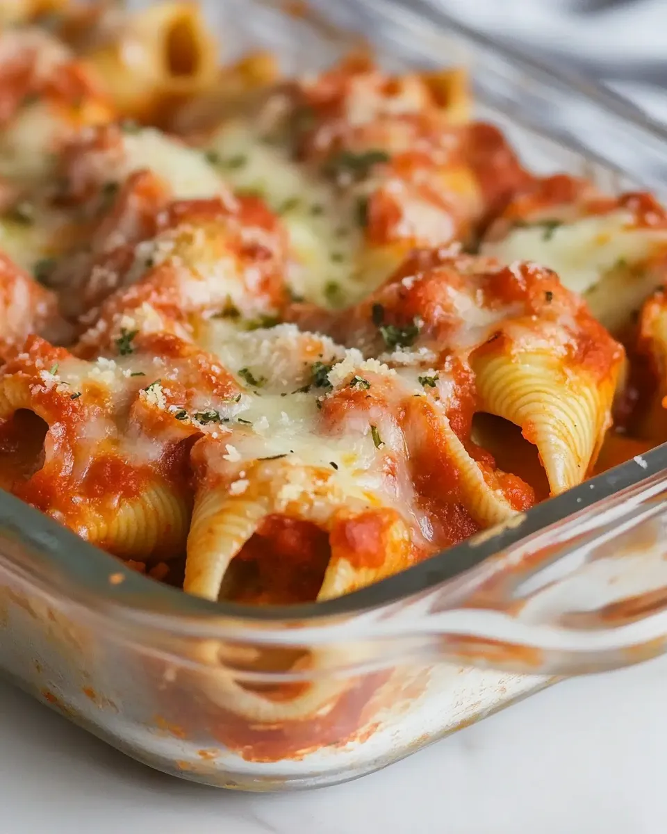 Easy Pizza Stuffed Shells recipe photo