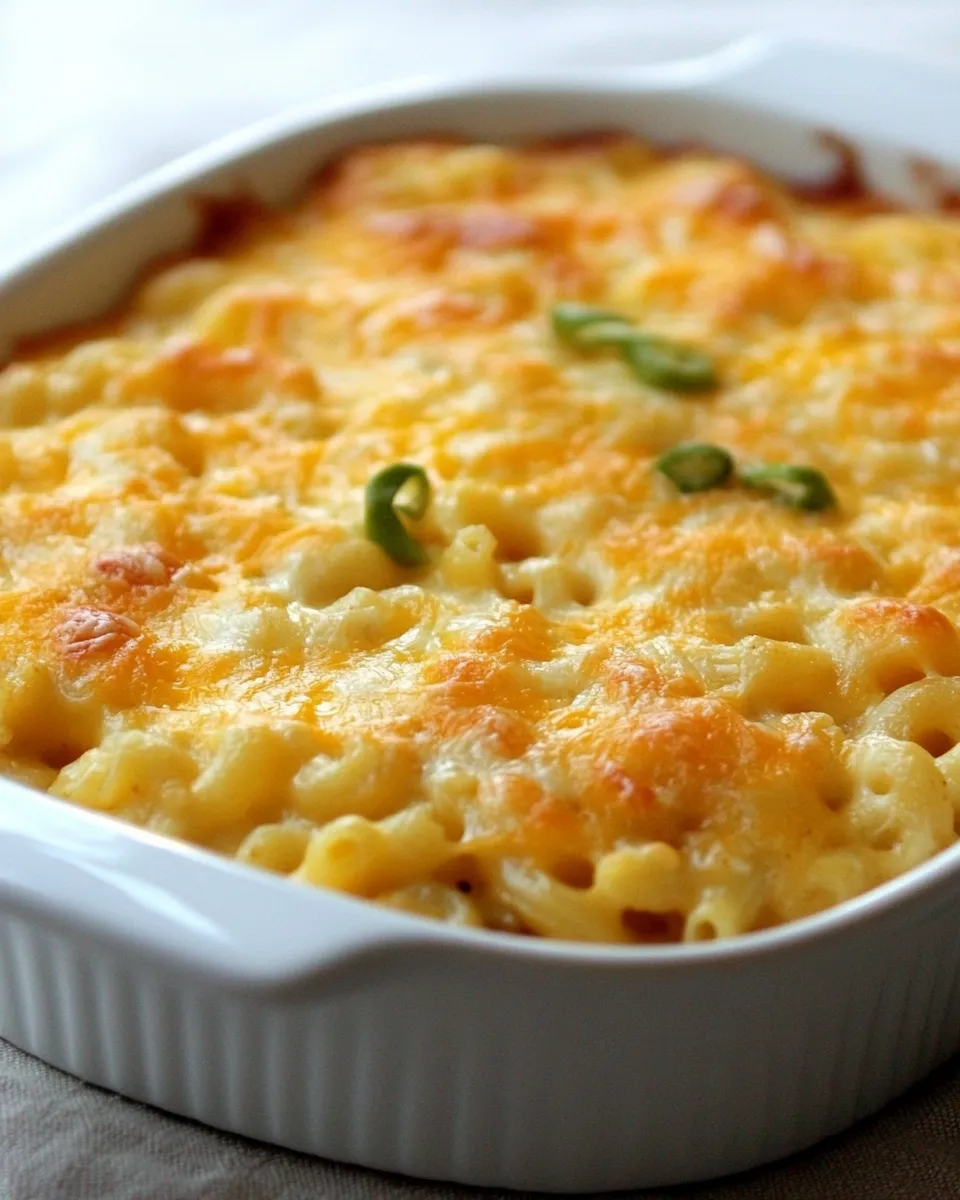 Easy Poblano Macaroni and Cheese recipe photo