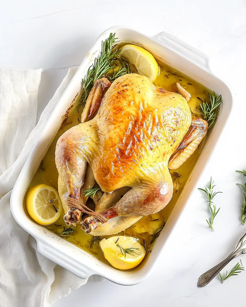 Delicious Poulet Rti Recipe (French Roast Chicken) recipe image