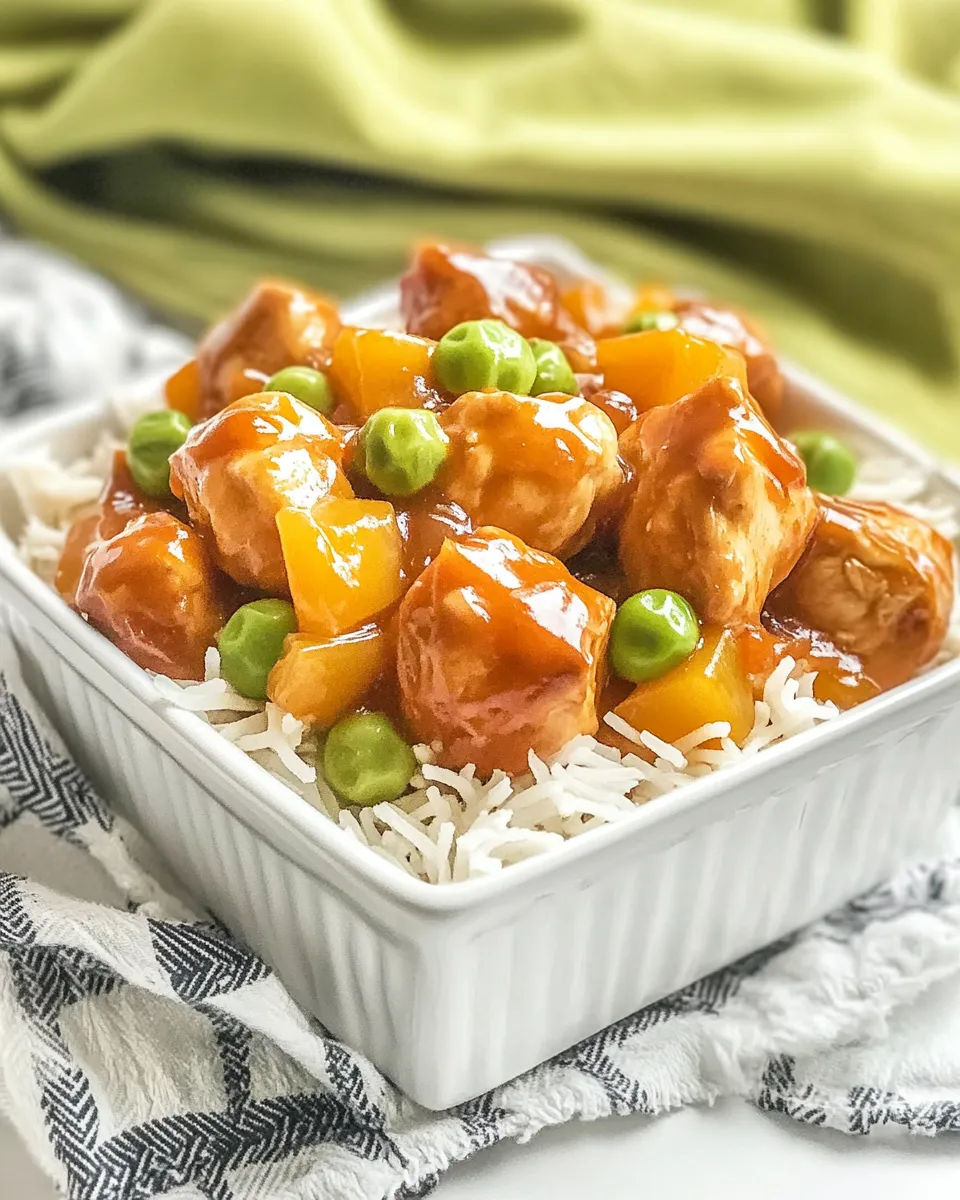 Delicious Pressure Cooker Sweet and Sour Chicken shot