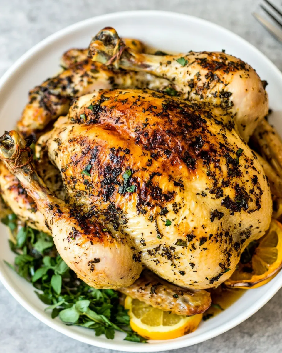 Healthy Pressure Cooker Whole Chicken recipe photo