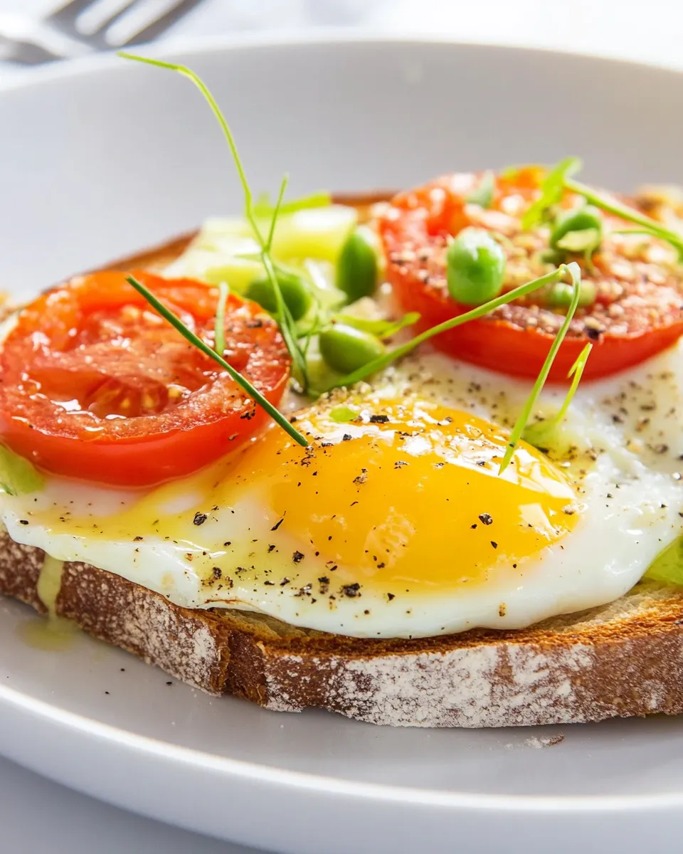 Easy Protein Egg & Tomato on Toast recipe image