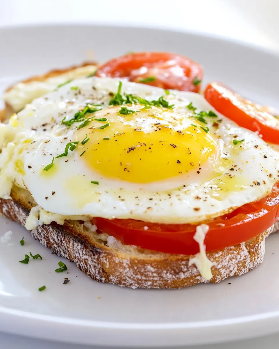 Delicious Protein Egg & Tomato on Toast dish photo