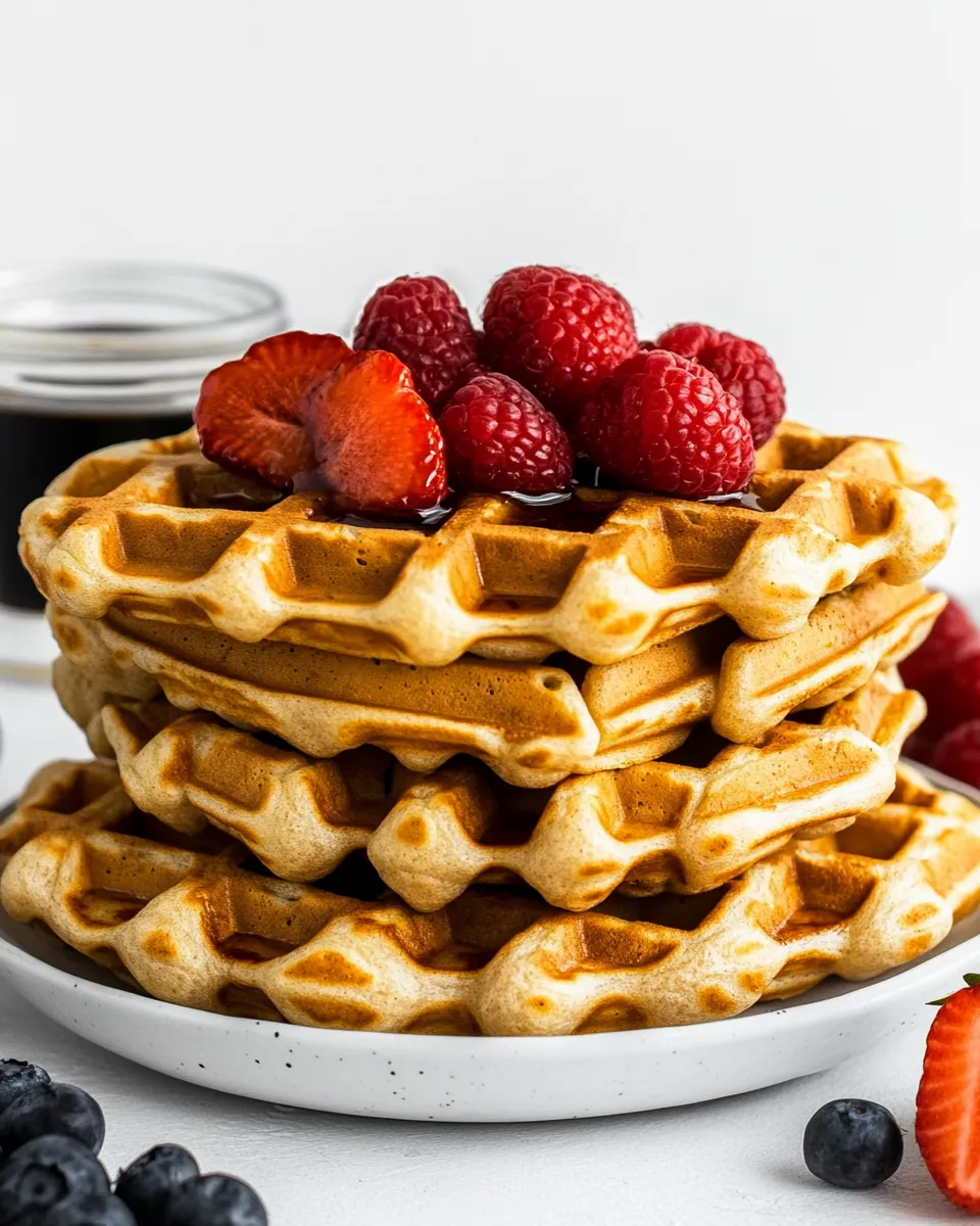 Delicious Protein Waffles food shot