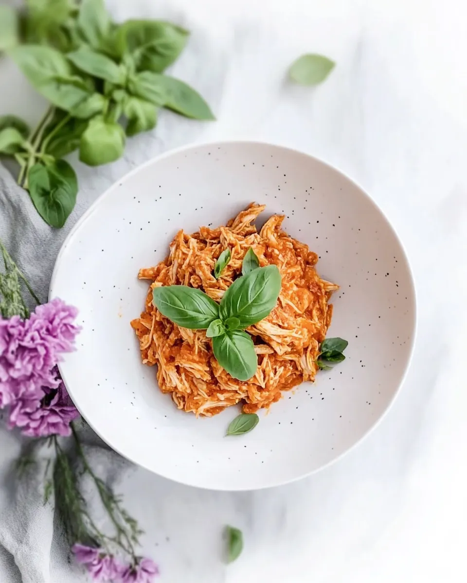 Classic Pulled Chicken with Tomato Sauce Filling image