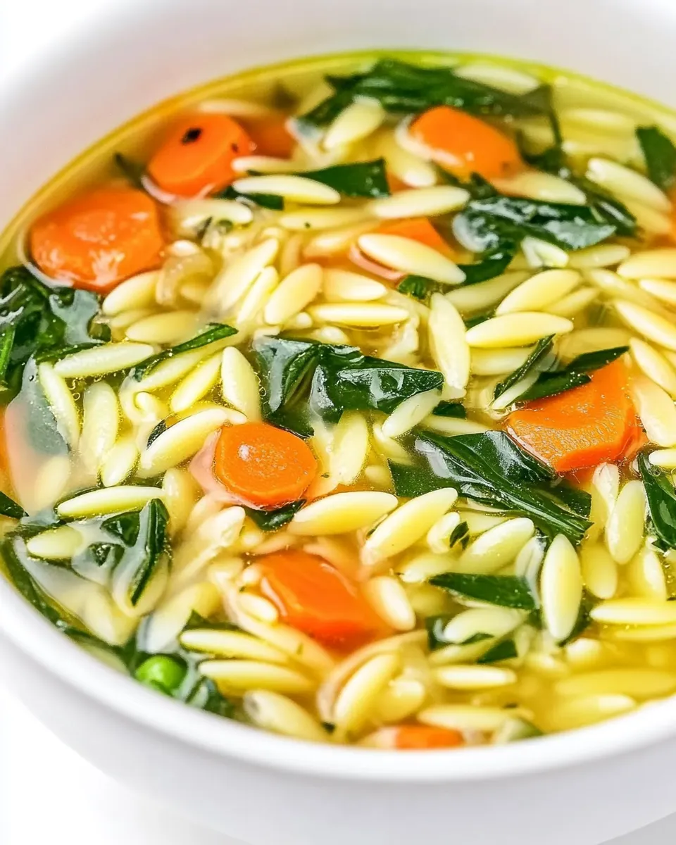 Homemade Quick Orzo Soup recipe photo