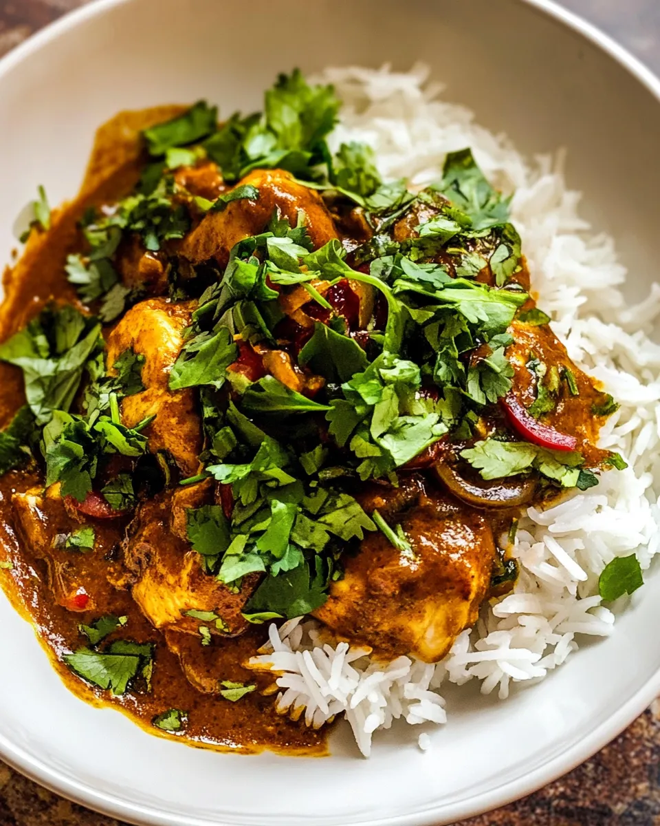 Amazing Quick Saucy Coconut Curry Chicken. photo