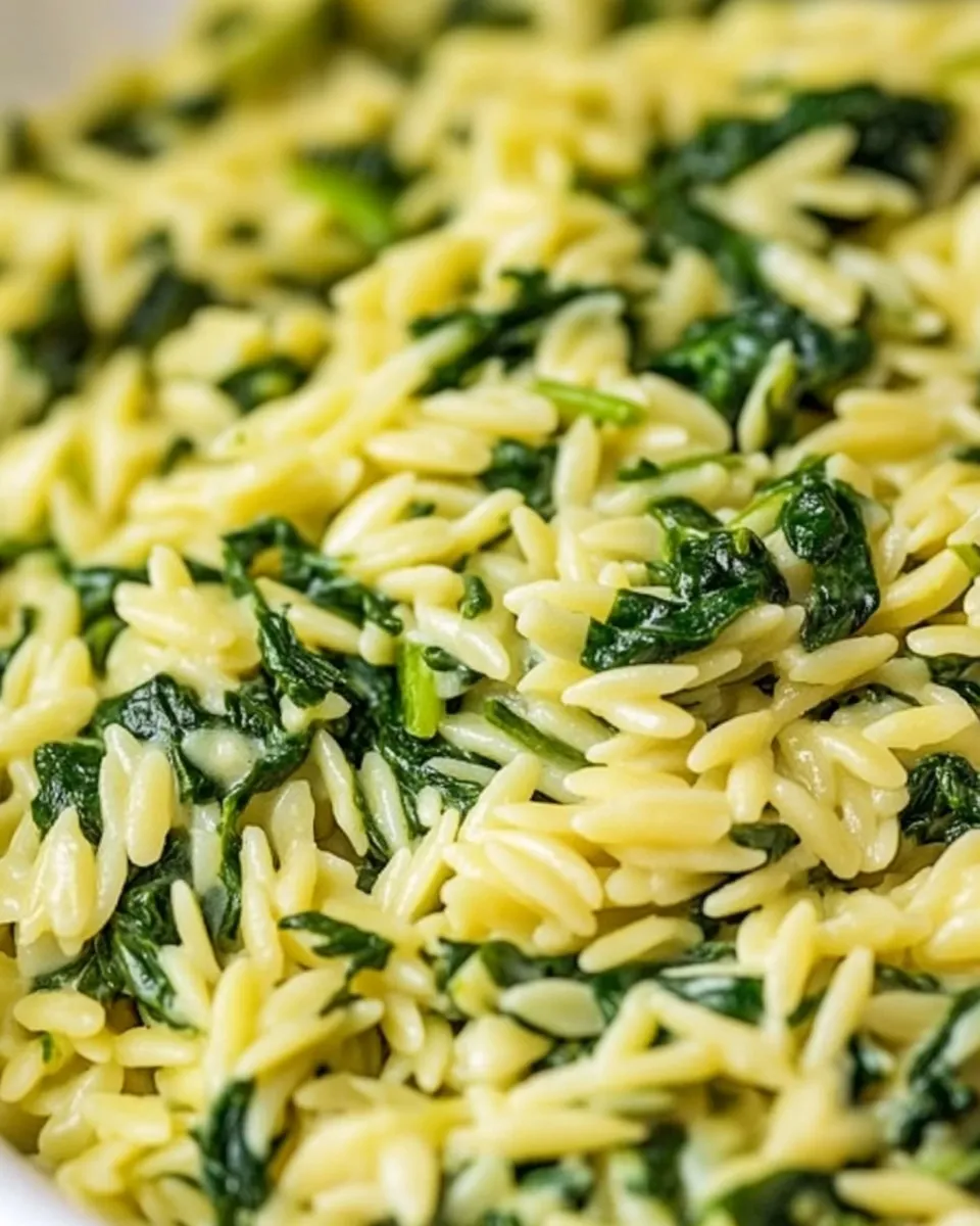 Easy Quick & Easy Creamy Spinach Orzo photo