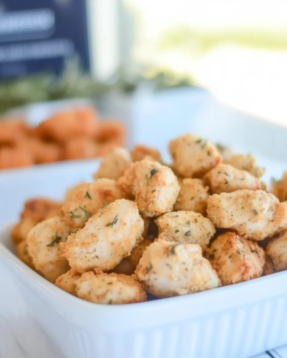 Easy Ranch Chicken Bites food shot
