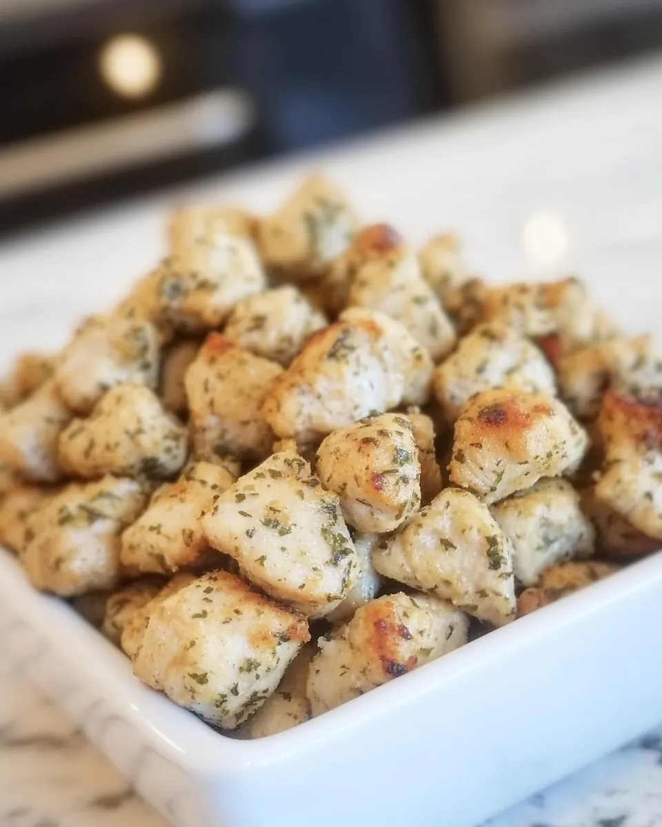 Delicious Ranch Chicken Bites plate image