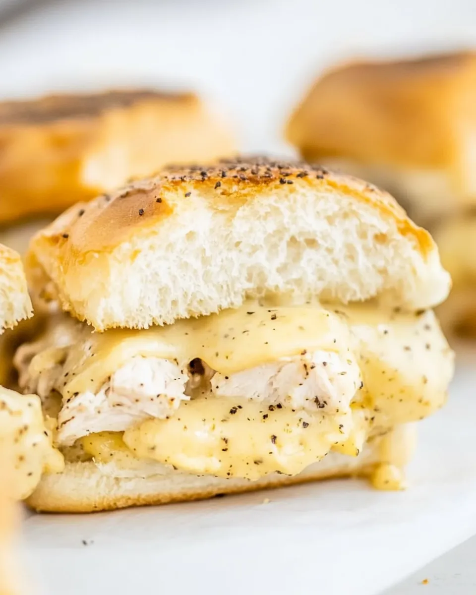 Easy Ranch Chicken and Swiss Sliders recipe photo