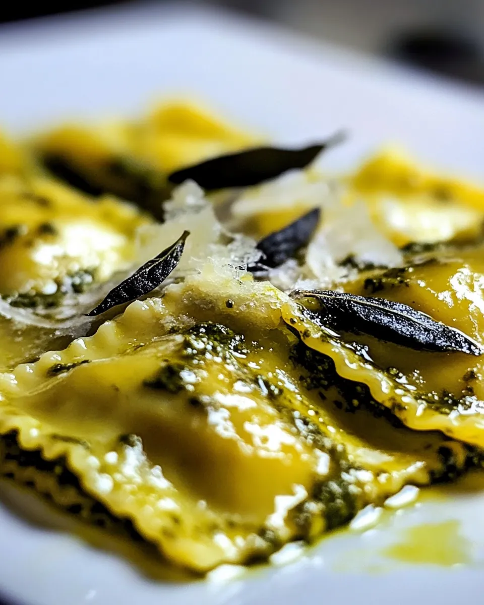 Easy Ravioli with Pesto Sauce Recipe shot