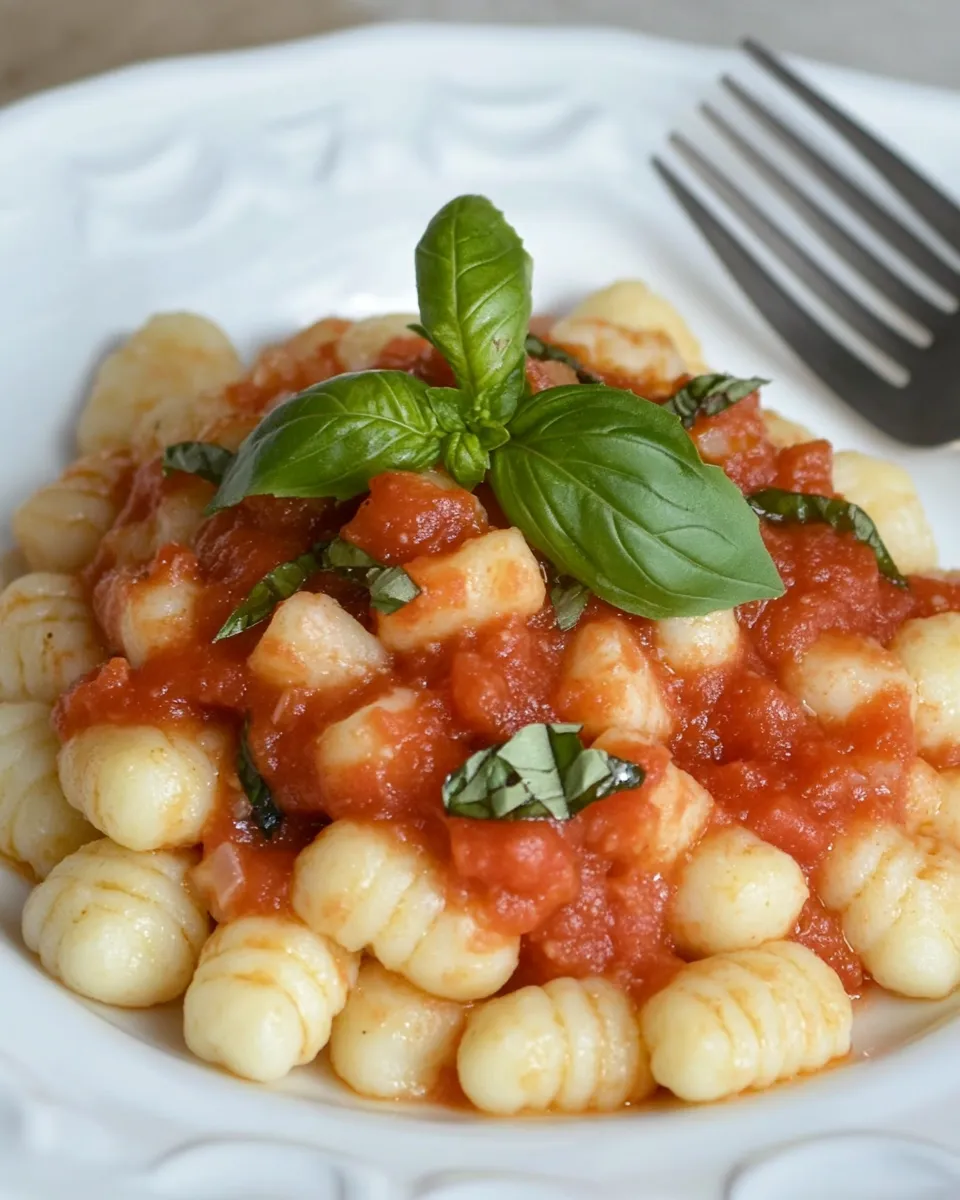 Easy Ricotta Gnocchi with Marinara recipe photo