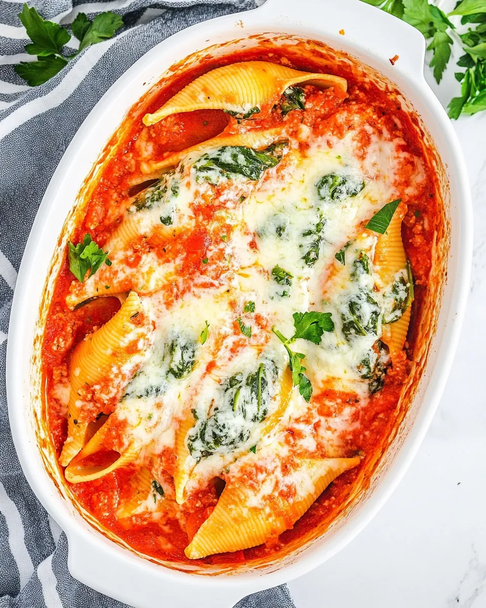 Homemade Ricotta and Spinach Stuffed Shells photo