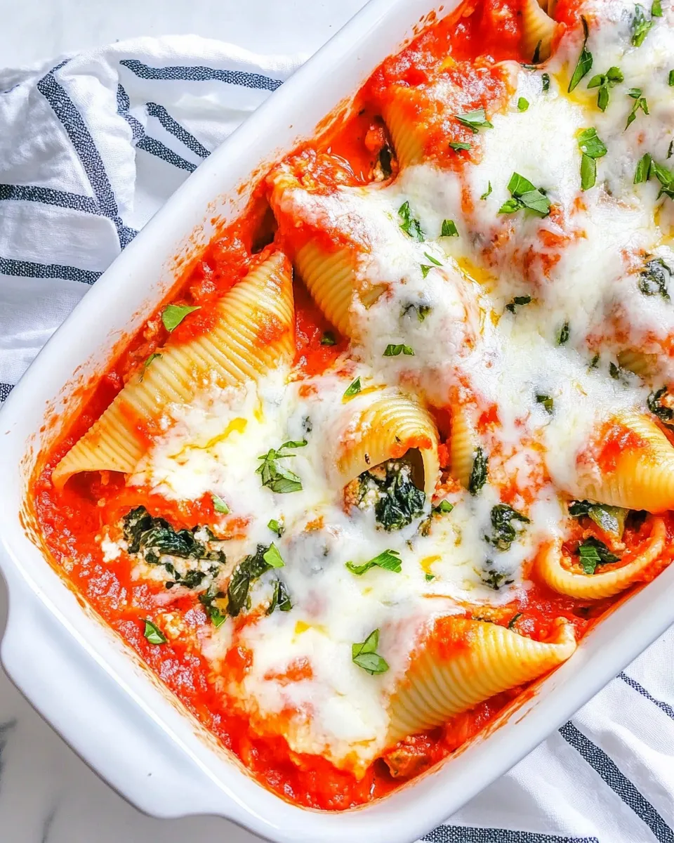 Classic Ricotta and Spinach Stuffed Shells image