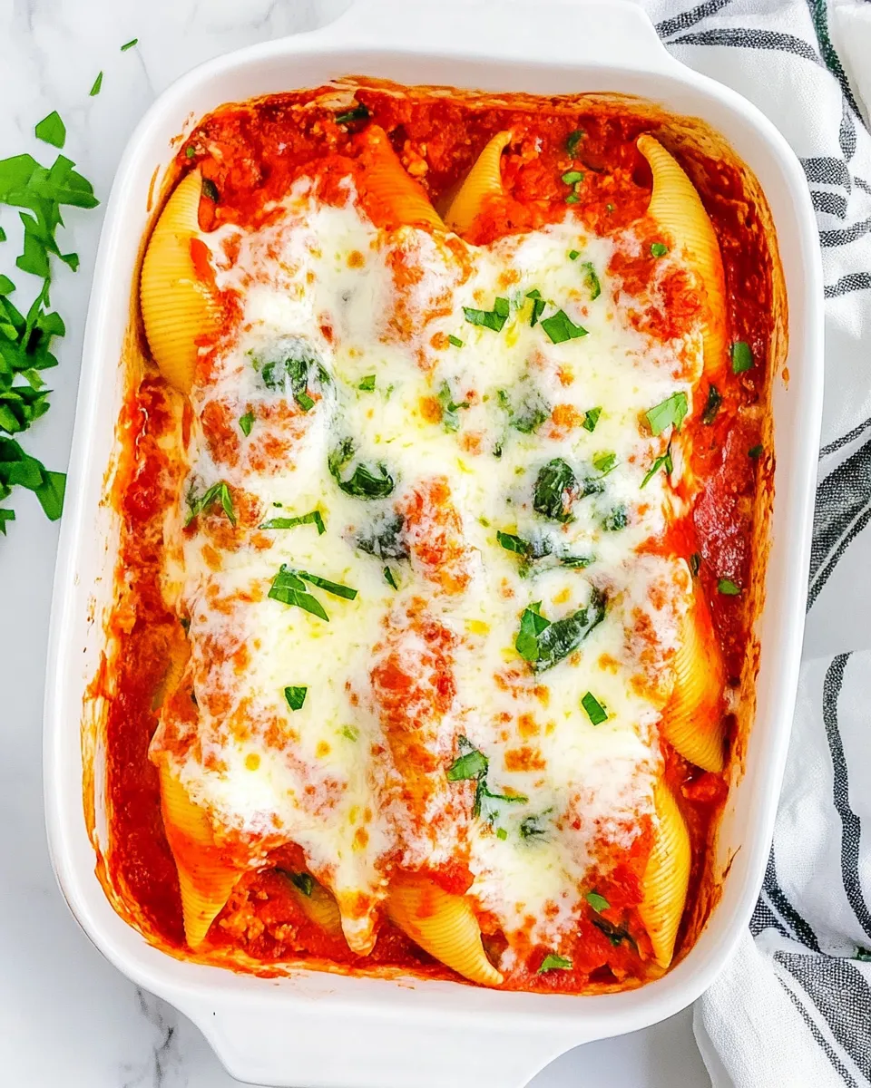 Easy Ricotta and Spinach Stuffed Shells recipe photo