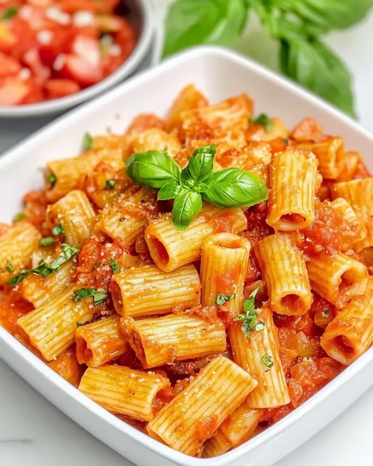 Homemade Rigatoni Arrabbiata photo