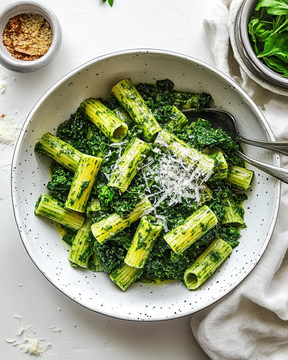 Quick Rigatoni with Easy Kale Sauce recipe photo