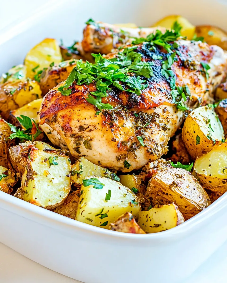 Classic Roasted Chicken and Potatoes dish photo