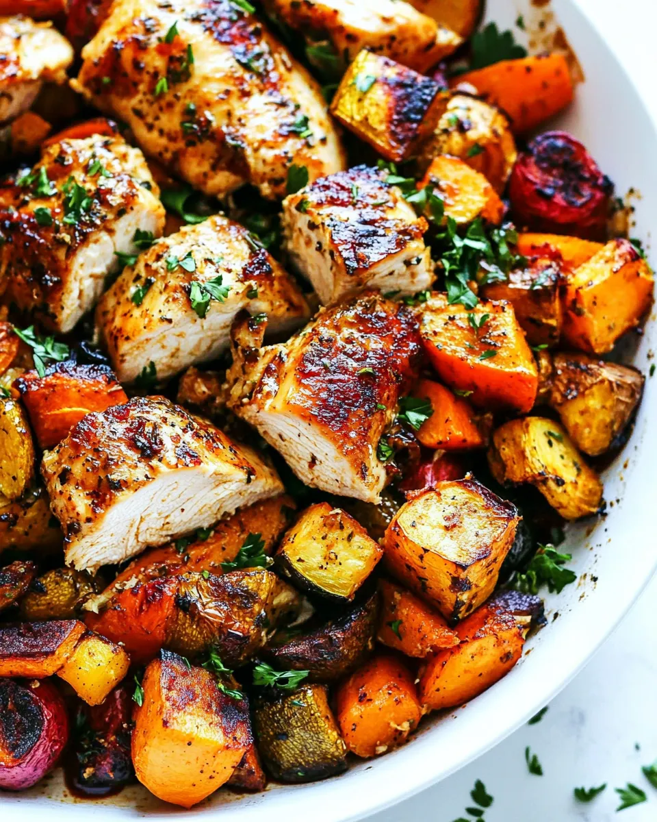Delicious Roasted Chicken and Vegetables dish photo