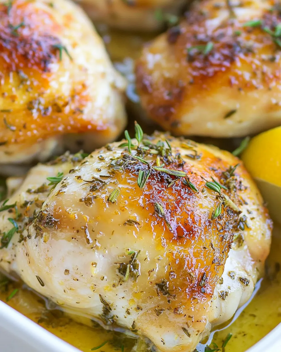Savory Roasted Lemon Garlic Herb Chicken recipe photo