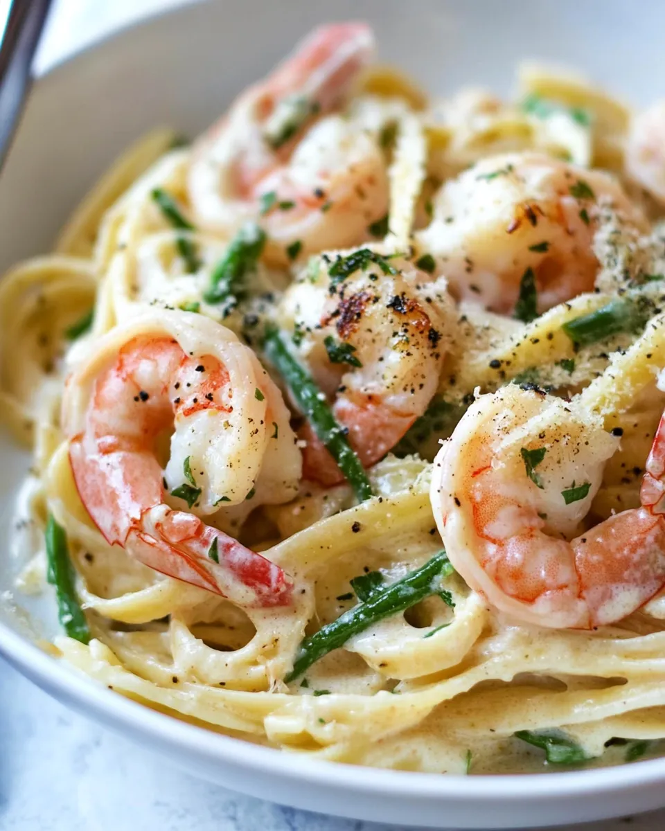 Classic Roasted Shrimp Fettuccine Alfredo recipe photo