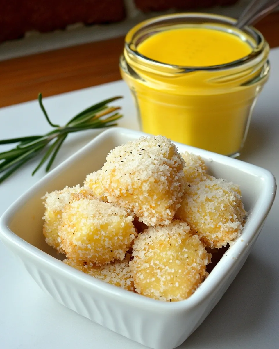 Savory Rosemary Parmesan Chicken Nuggets dish photo