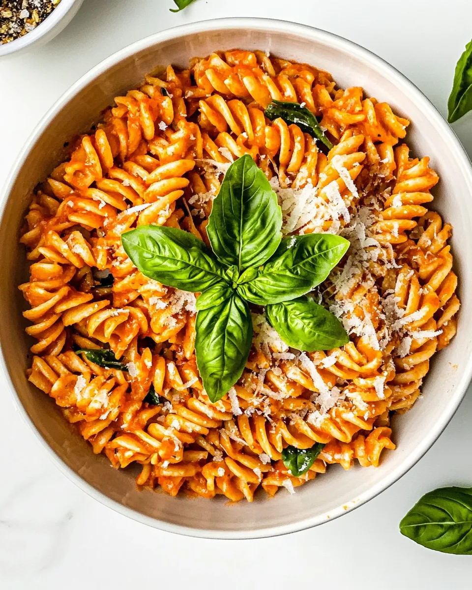 Delicious Rotini Fiorentina shot