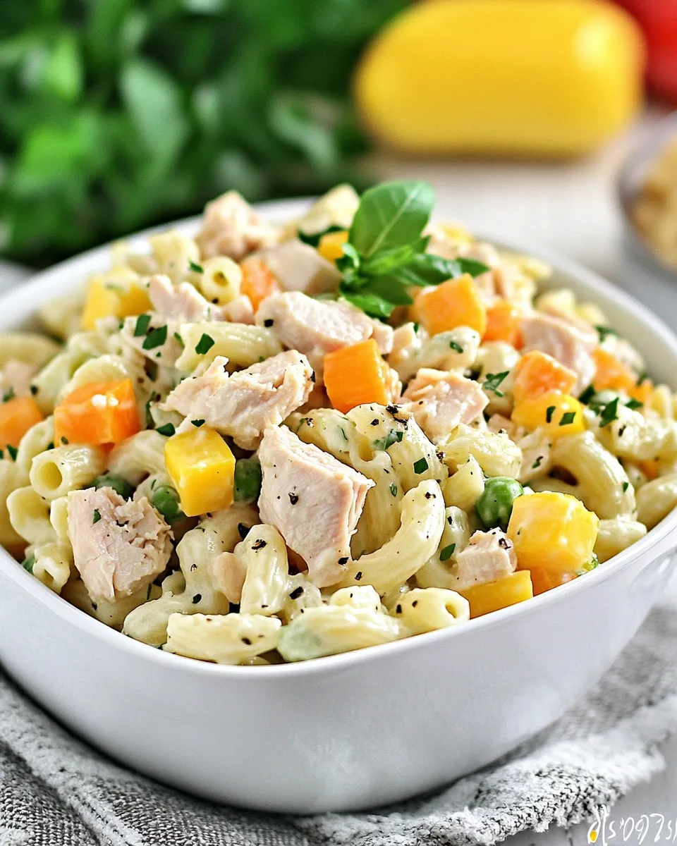 Delicious Rotisserie Chicken Ranch Pasta Salad photo