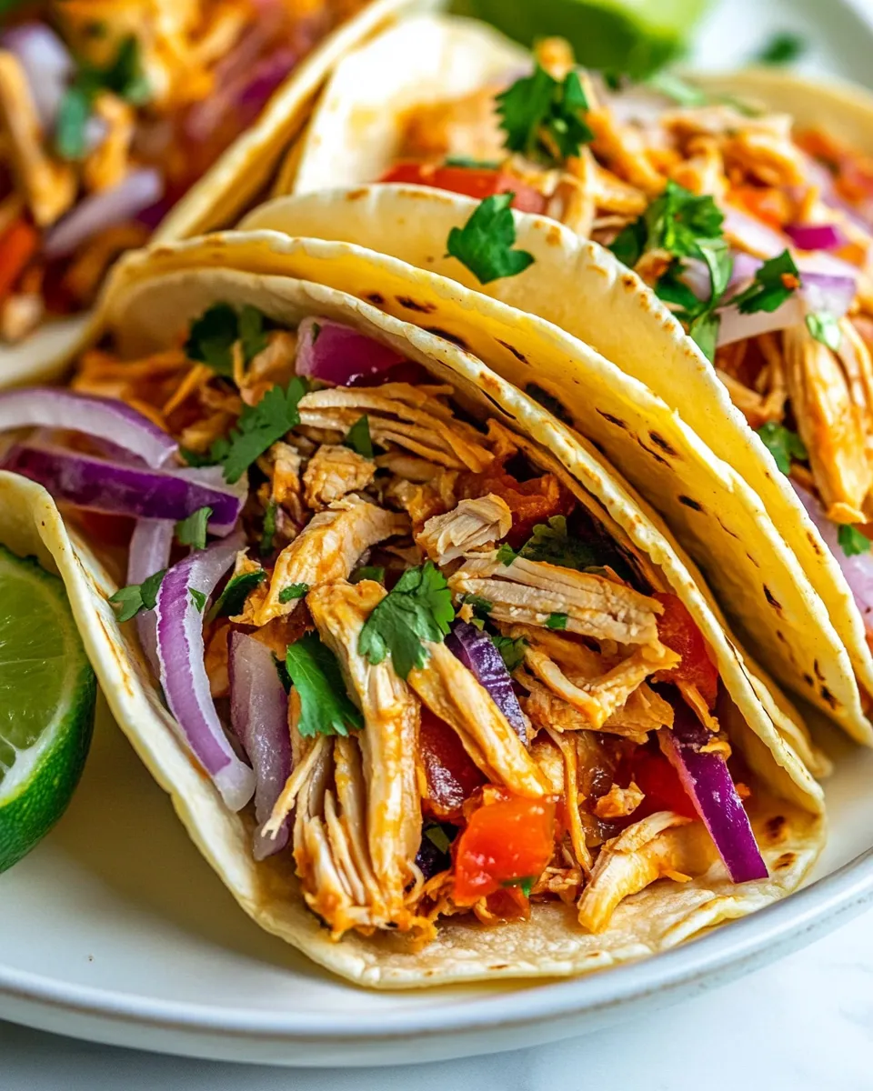 Delicious Rotisserie Chicken Tacos image