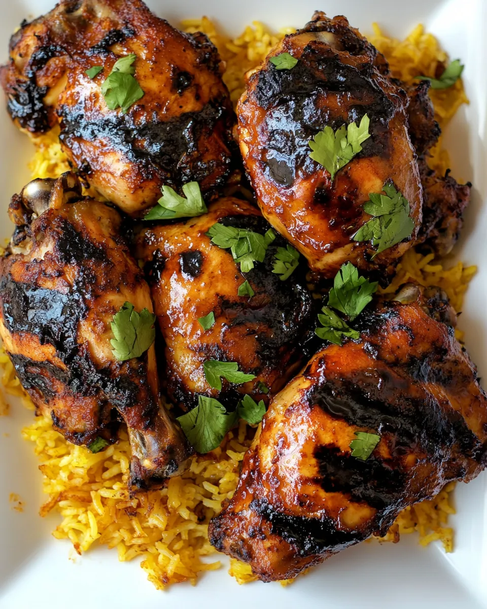 Delicious Saffron Lemon Chicken with Persian Saffron Rice image