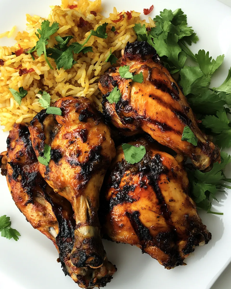 Easy Saffron Lemon Chicken with Persian Saffron Rice recipe photo
