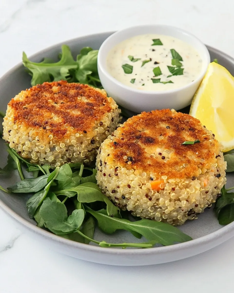 Delicious Salmon Quinoa Fishcakes food shot