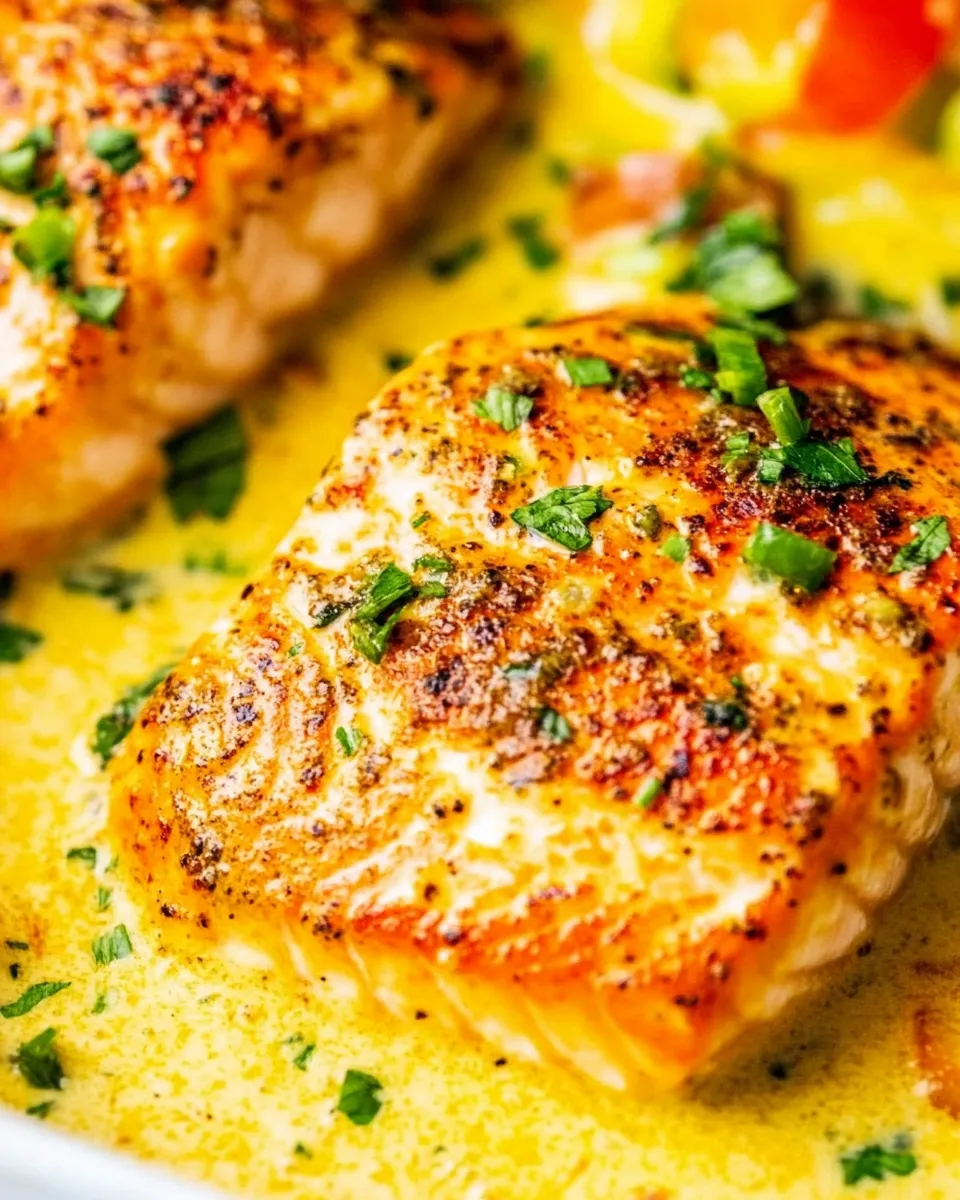 Classic Salmon in Creamy Sauce image