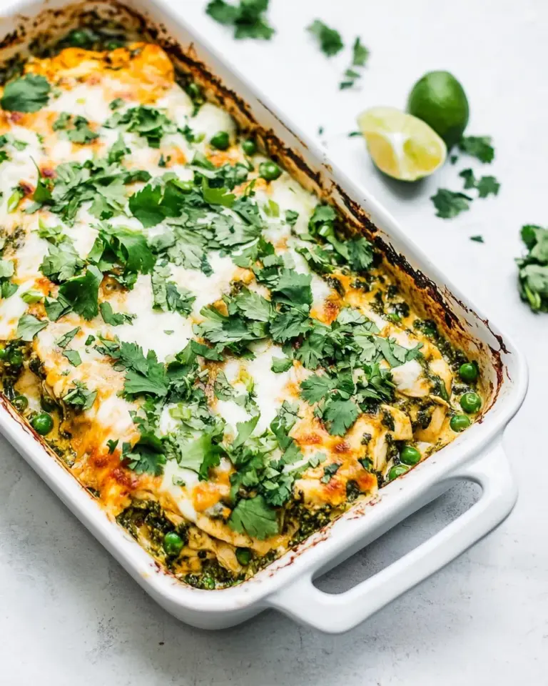 Homemade Salsa Verde Chicken Casserole photo