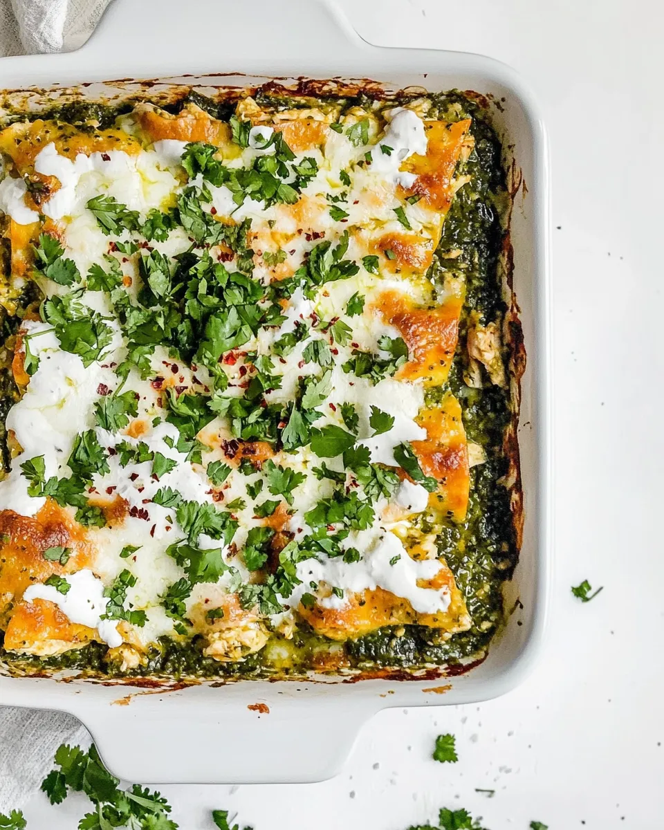 Classic Salsa Verde Chicken Casserole image