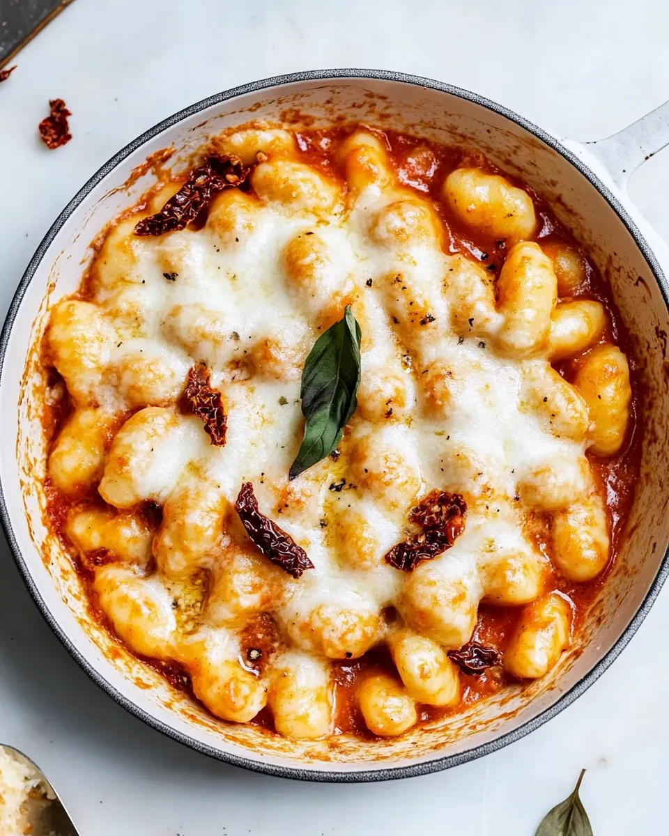 Delicious Saucy Sun Dried Tomato Gnocchi. dish photo