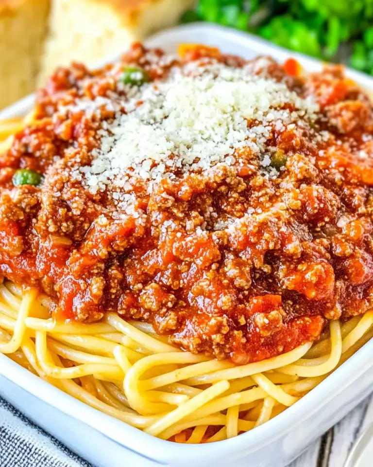 Easy School Cafeteria Spaghetti & Meat Sauce photo