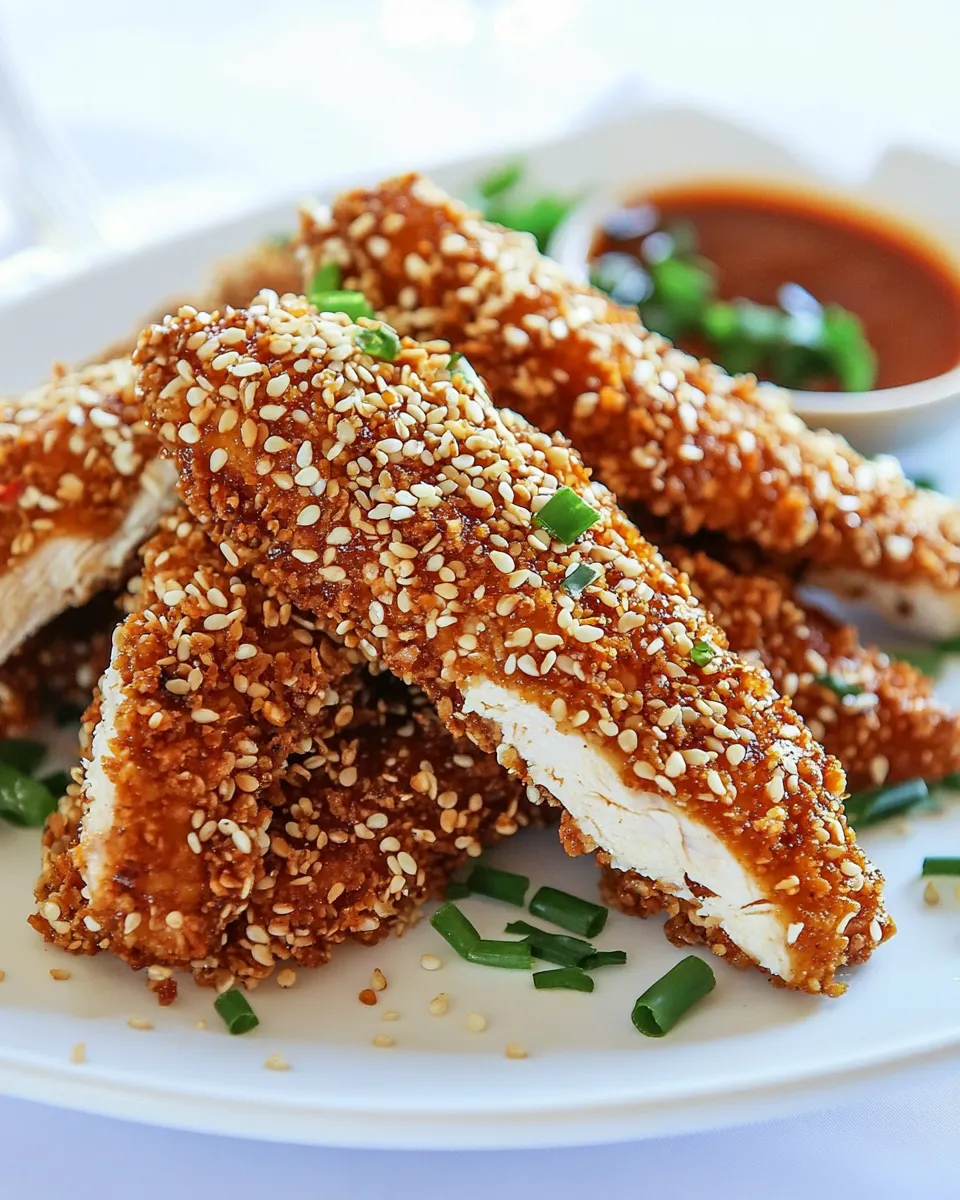 Classic Sesame Crusted Chicken recipe image