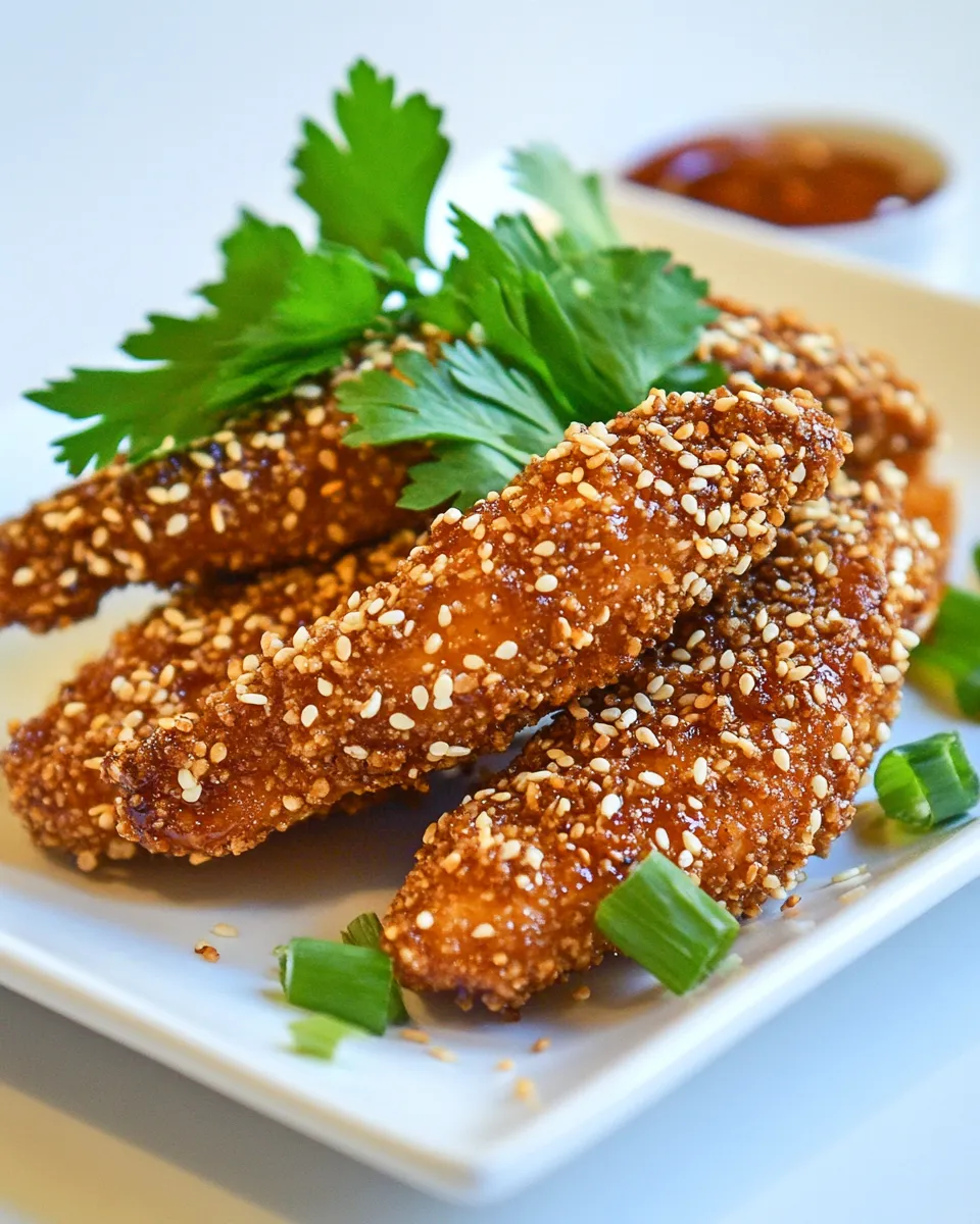 Delicious Sesame Crusted Chicken dish photo