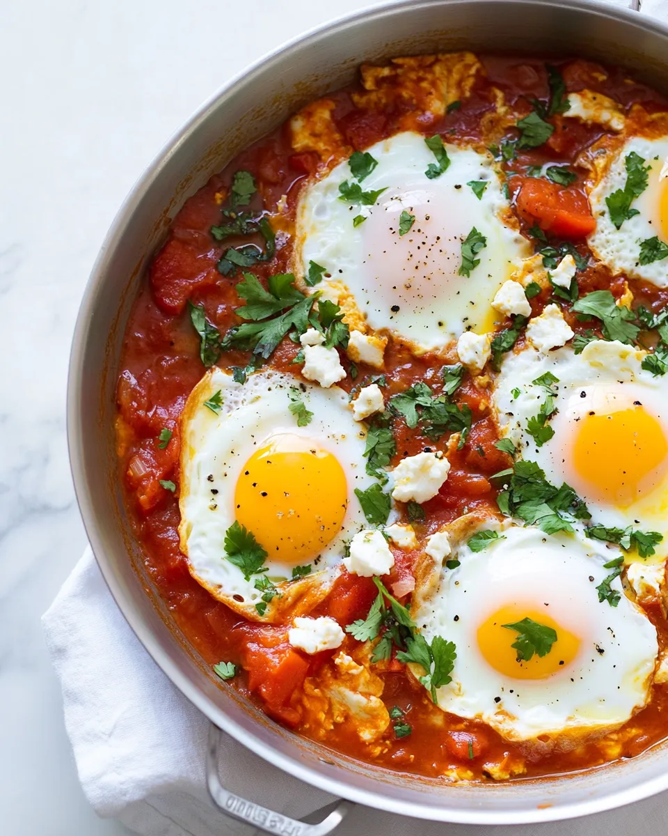 Delicious Shakshouka (Poached Eggs in Spicy Tomato Sauce) image