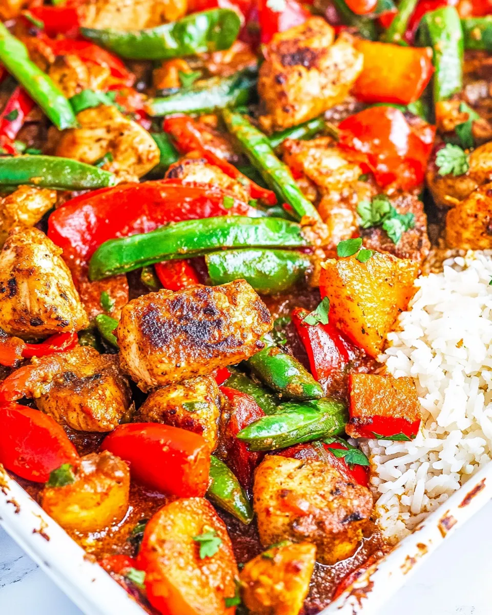 Easy Sheet Pan Curry Chicken and Vegetables photo