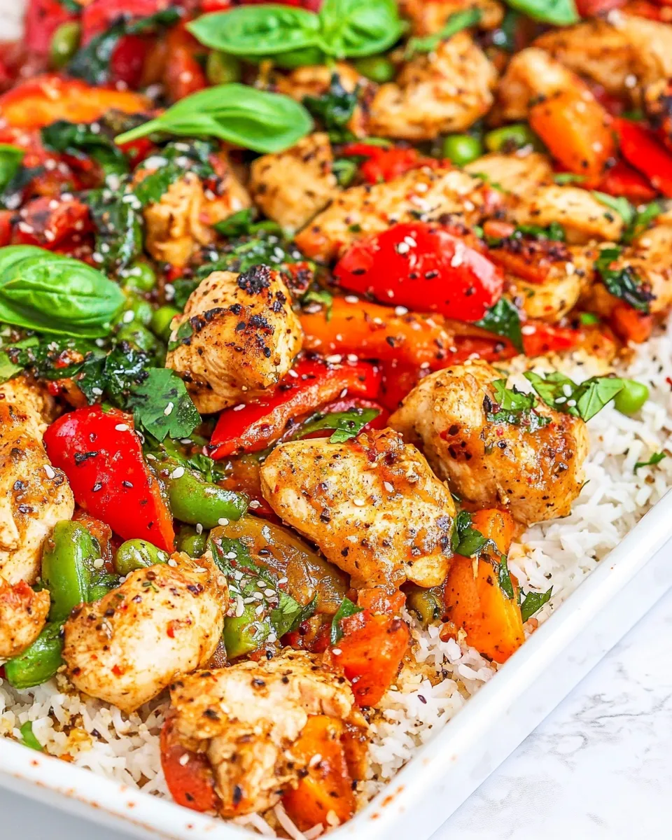 Quick Sheet Pan Curry Chicken and Vegetables recipe photo