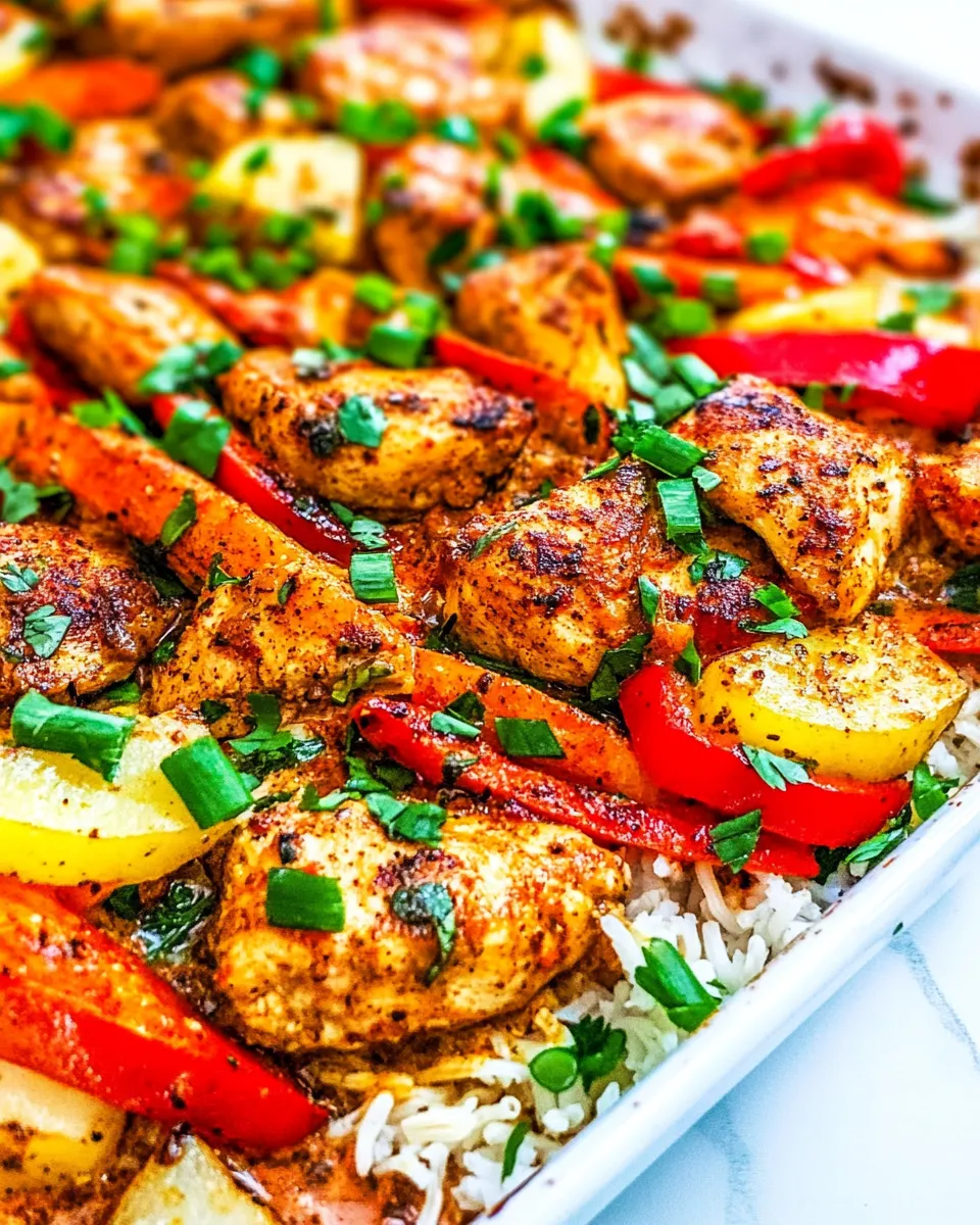 Healthy Sheet Pan Curry Chicken and Vegetables shot